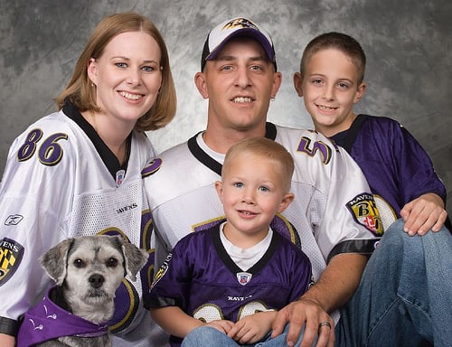Dog Pet Family Portrait