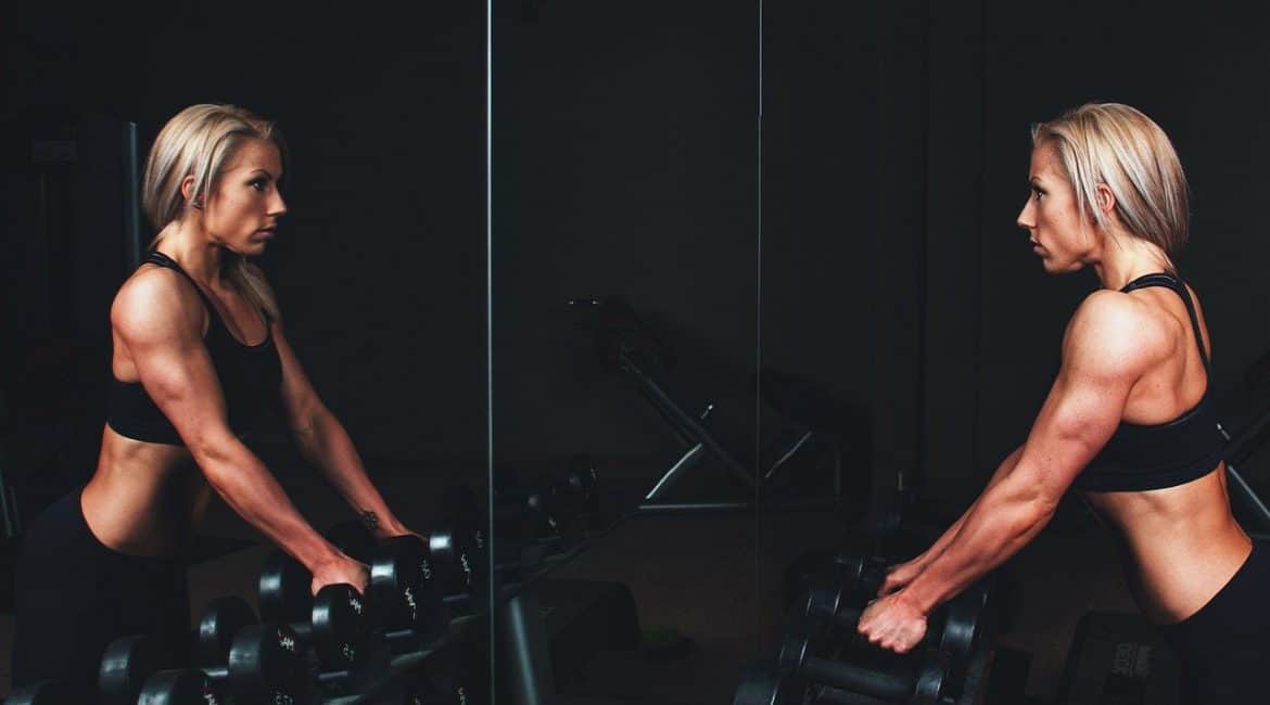 woman training