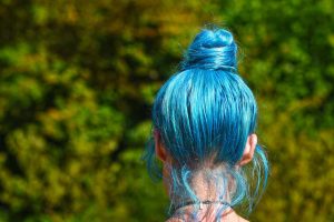 blue hair