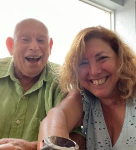 Dad and Hilary at the Group home