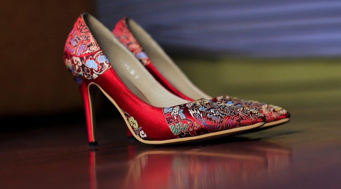 high heeled shoes