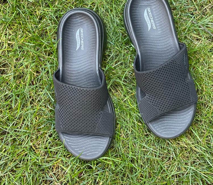 Skechers in Grass