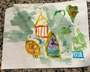 child's painting