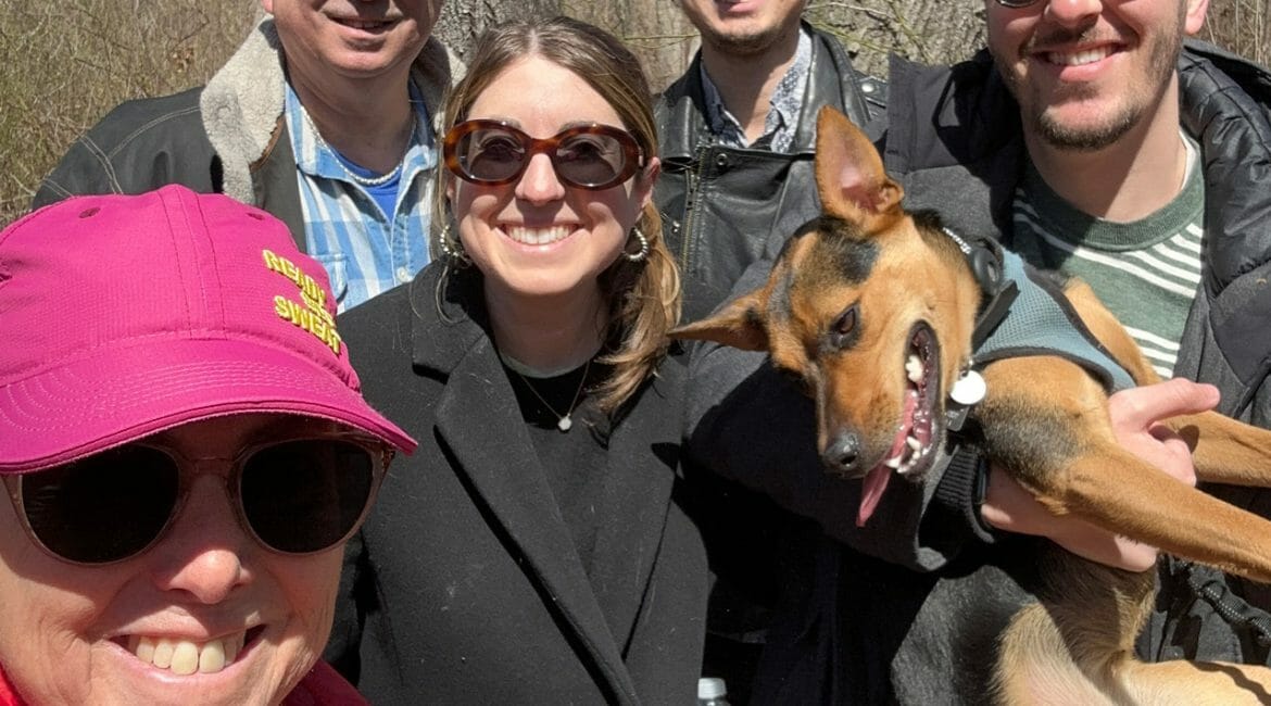My family on a hike