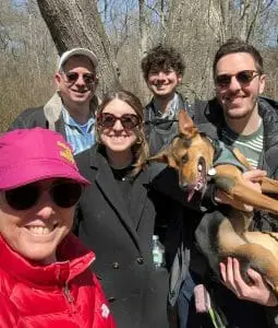 My family on a hike
