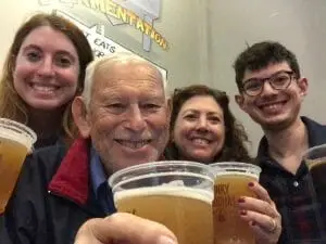 drinking beer with dad