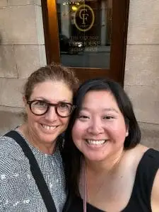 Hilary and Lisa selfie