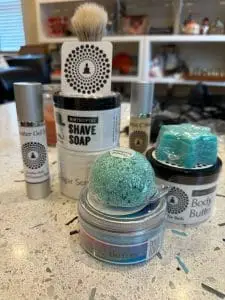 The whole line of buddha bath products