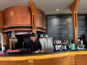 front of restaurant