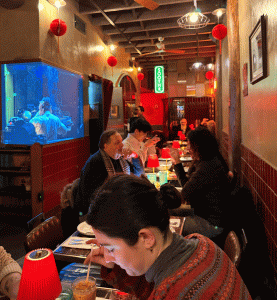 Inside the restaurant