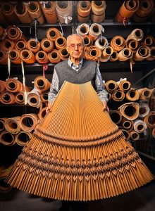 man holding materials