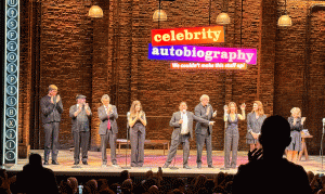 Curtain call at Celebrity Autobiography